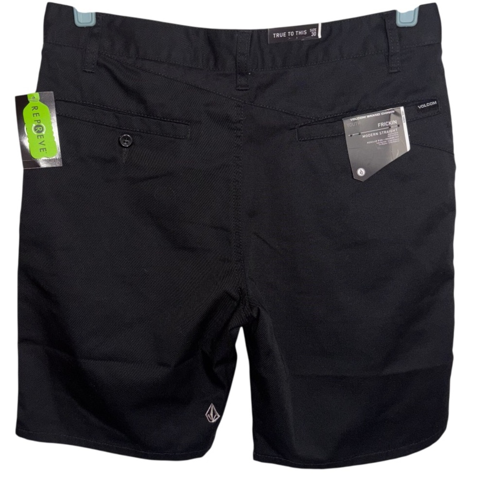 Volcom Black Frickin Chino Shorts Modern Fit True to This Deep Pockets Men’s 30 - Picture 5 of 16